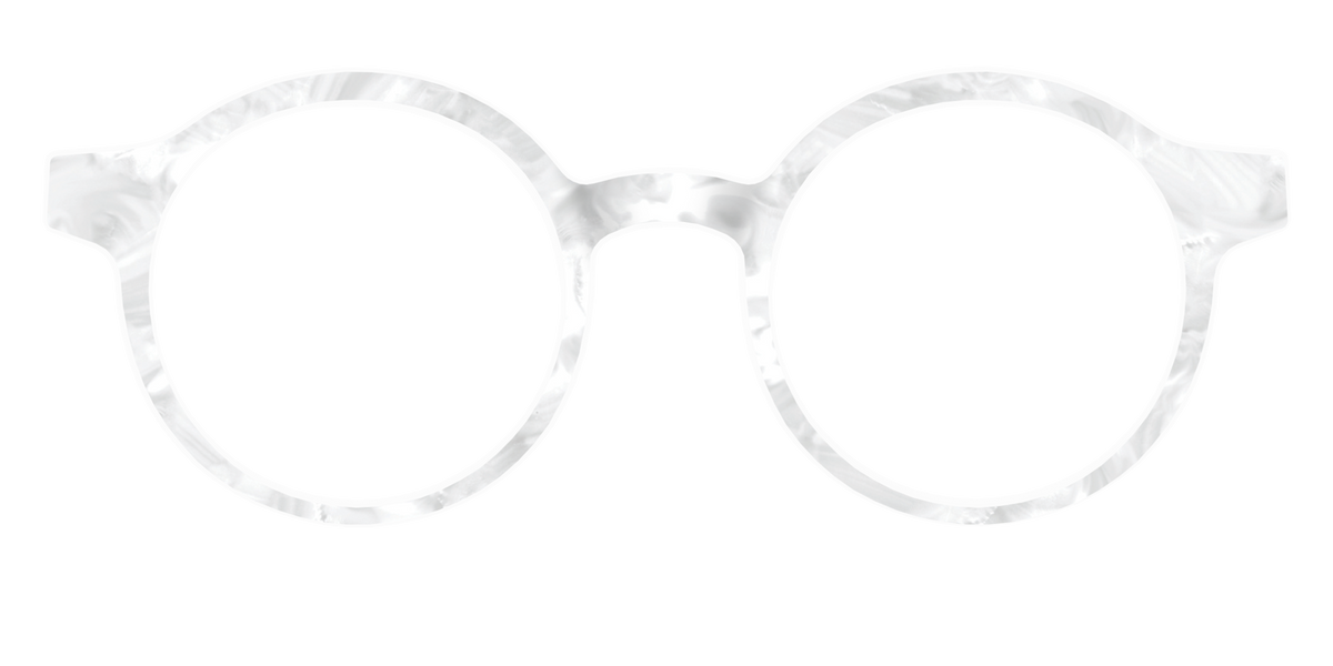 The White Pearlescent - Front Top Image - Pair Eyewear