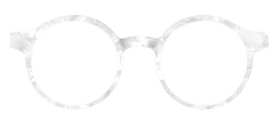 The White Pearlescent - Front Top Thumbnail - Pair Eyewear