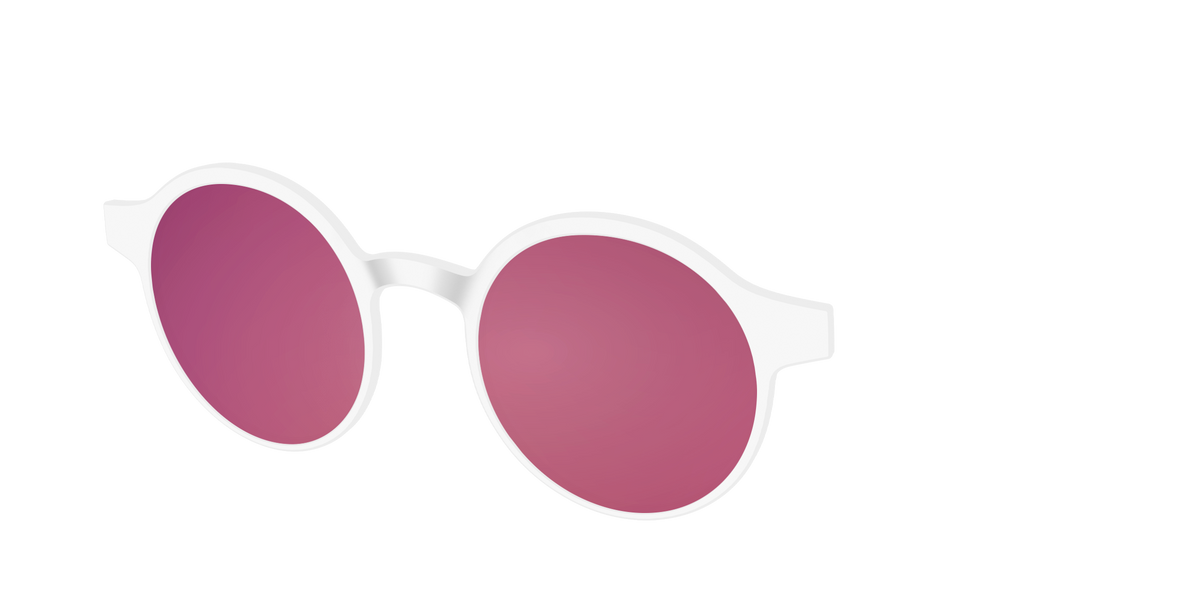 The Polarized White Sun Top - Angle Top Image - Pair Eyewear