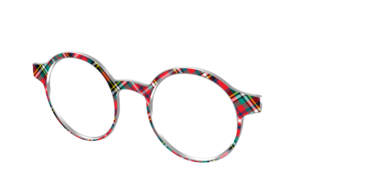The Winter Plaid - Angle Top Image - Pair Eyewear