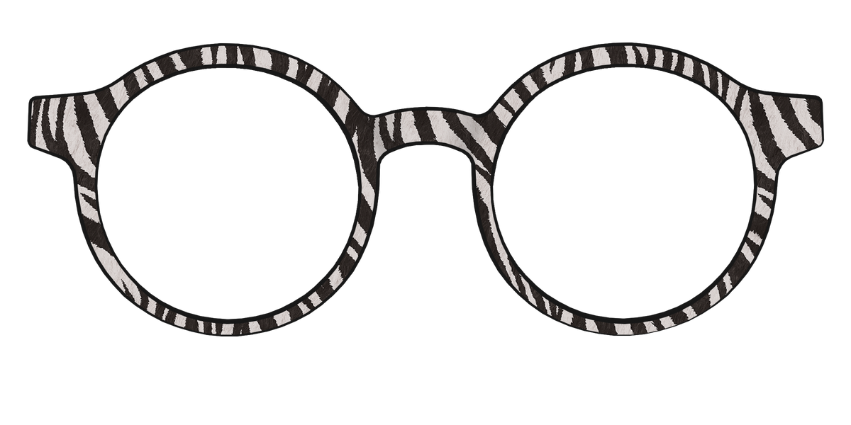 The Zebra Stripes - Front Top Image - Pair Eyewear