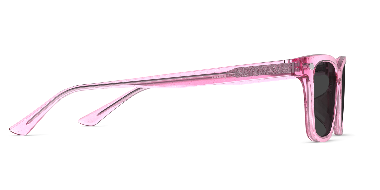 The Larkin - Pink Glitter Clear Sun - Carousel5 - Pair Eyewear