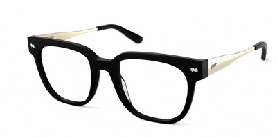 The Murphy - Black Acetate Gold Metal - Thumbnail1 - Pair Eyewear