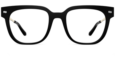 The Murphy - Black Acetate Gold Metal - Thumbnail2 - Pair Eyewear