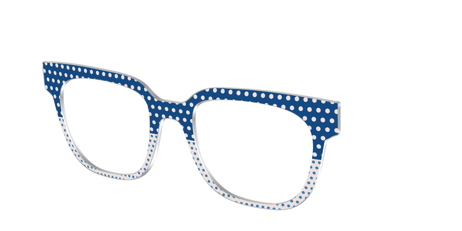The Aegean Polka Dot Print Mix - Angle Top Image - Pair Eyewear