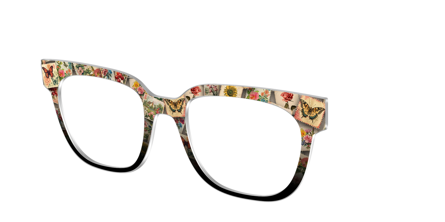 The Antique Stamps - Angle Top Image - Pair Eyewear