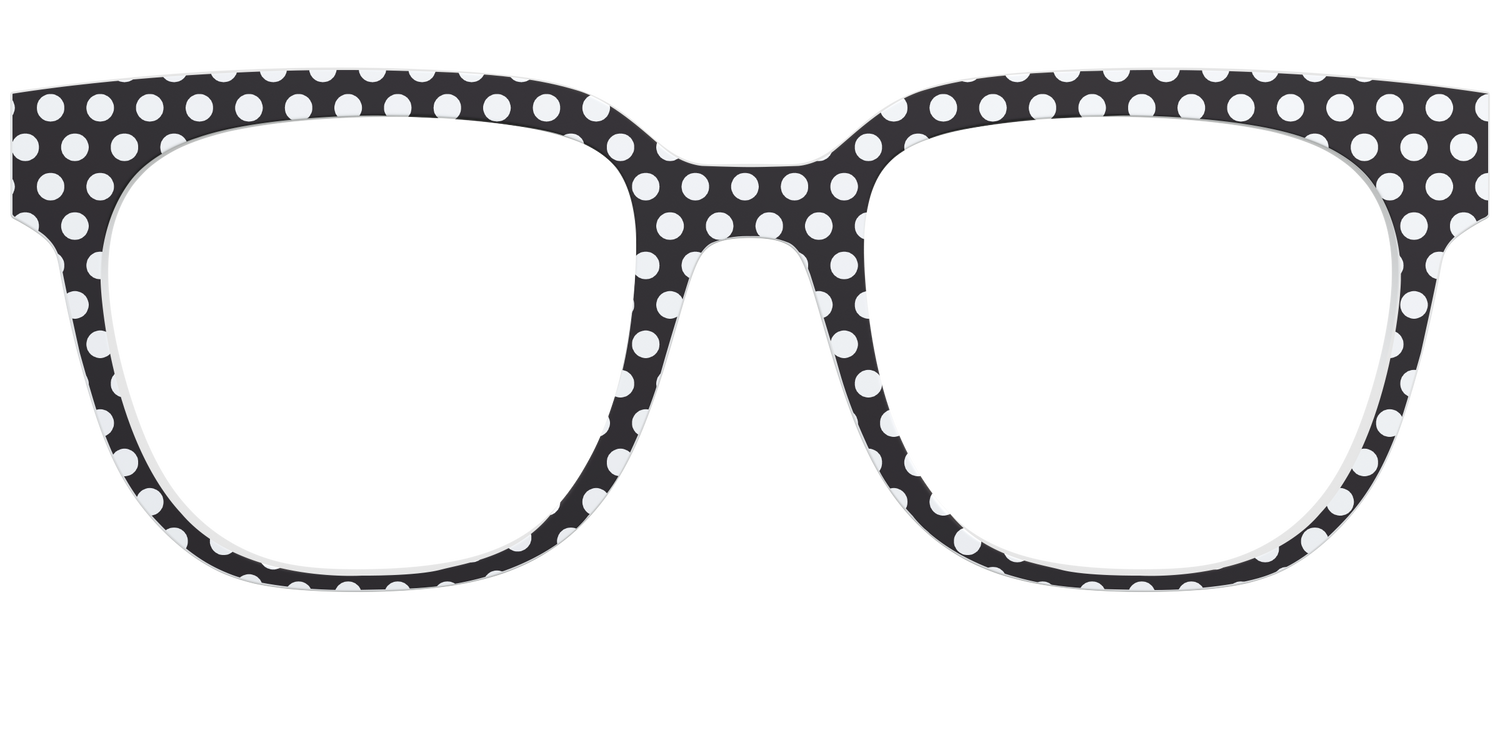 The Black Polka Dots - Front Top Image - Pair Eyewear