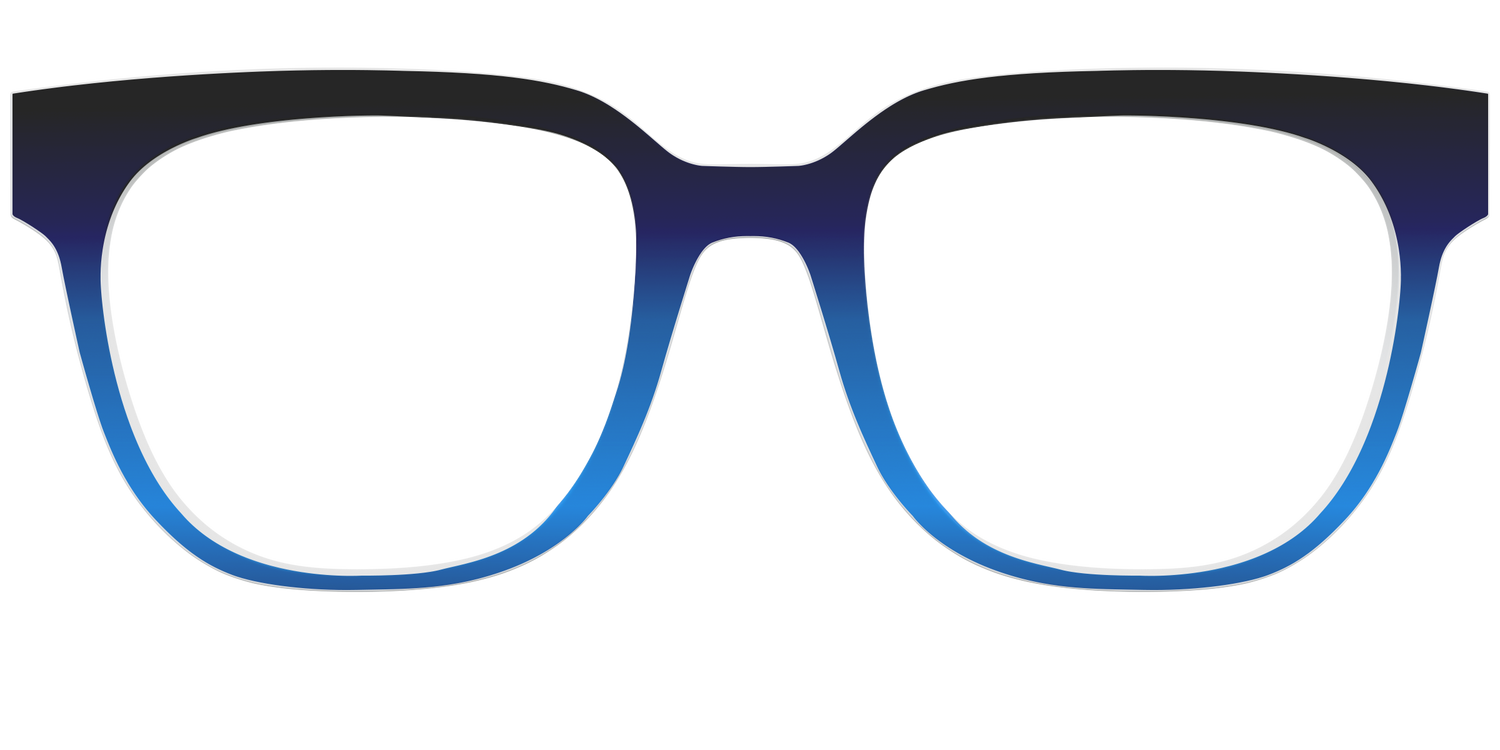 The Black to Blueberry Gradient - Front Top Image - Pair Eyewear