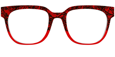 The Blood Red Lace Split - Front Top Thumbnail - Pair Eyewear