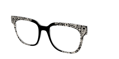 The Bone White Paisley - Angle Top Thumbnail - Pair Eyewear