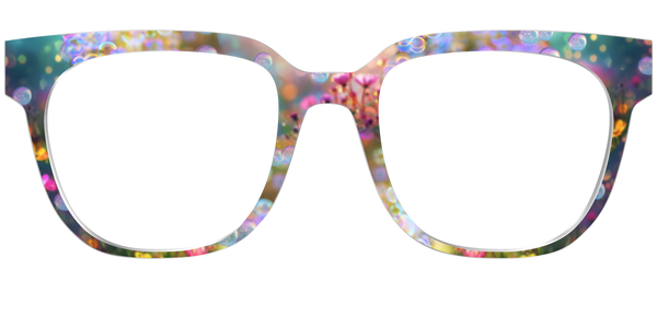 The Murphy - Teal Pearlized Gradient Acetate Silver Metal
