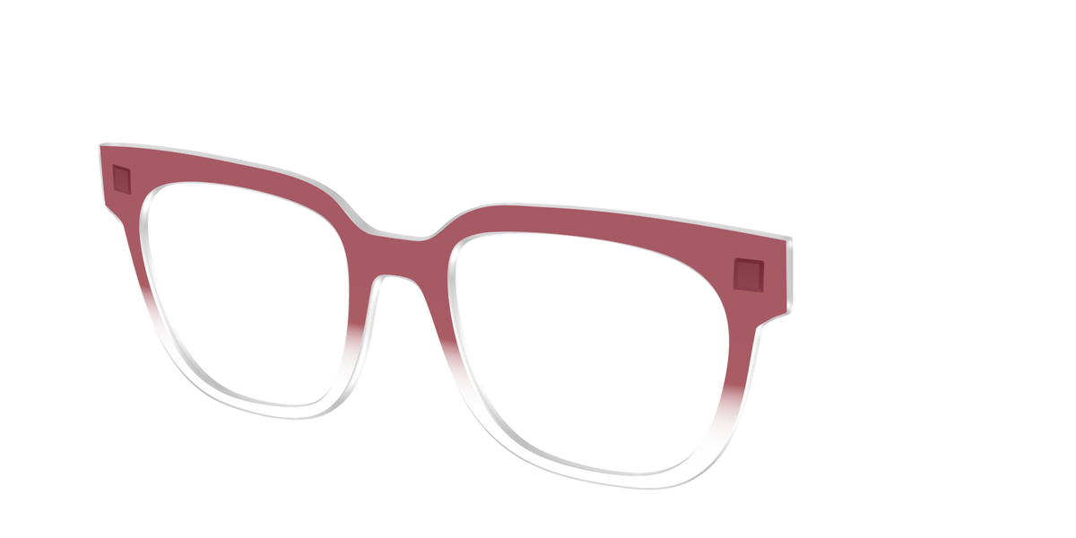 The Burgundy Gradient Crystal - Angle Top Image - Pair Eyewear
