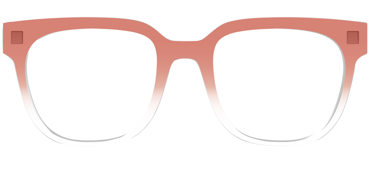 The Burnt Orange Gradient Crystal - Front Top Image - Pair Eyewear