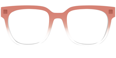 The Burnt Orange Gradient Crystal - Front Top Thumbnail - Pair Eyewear