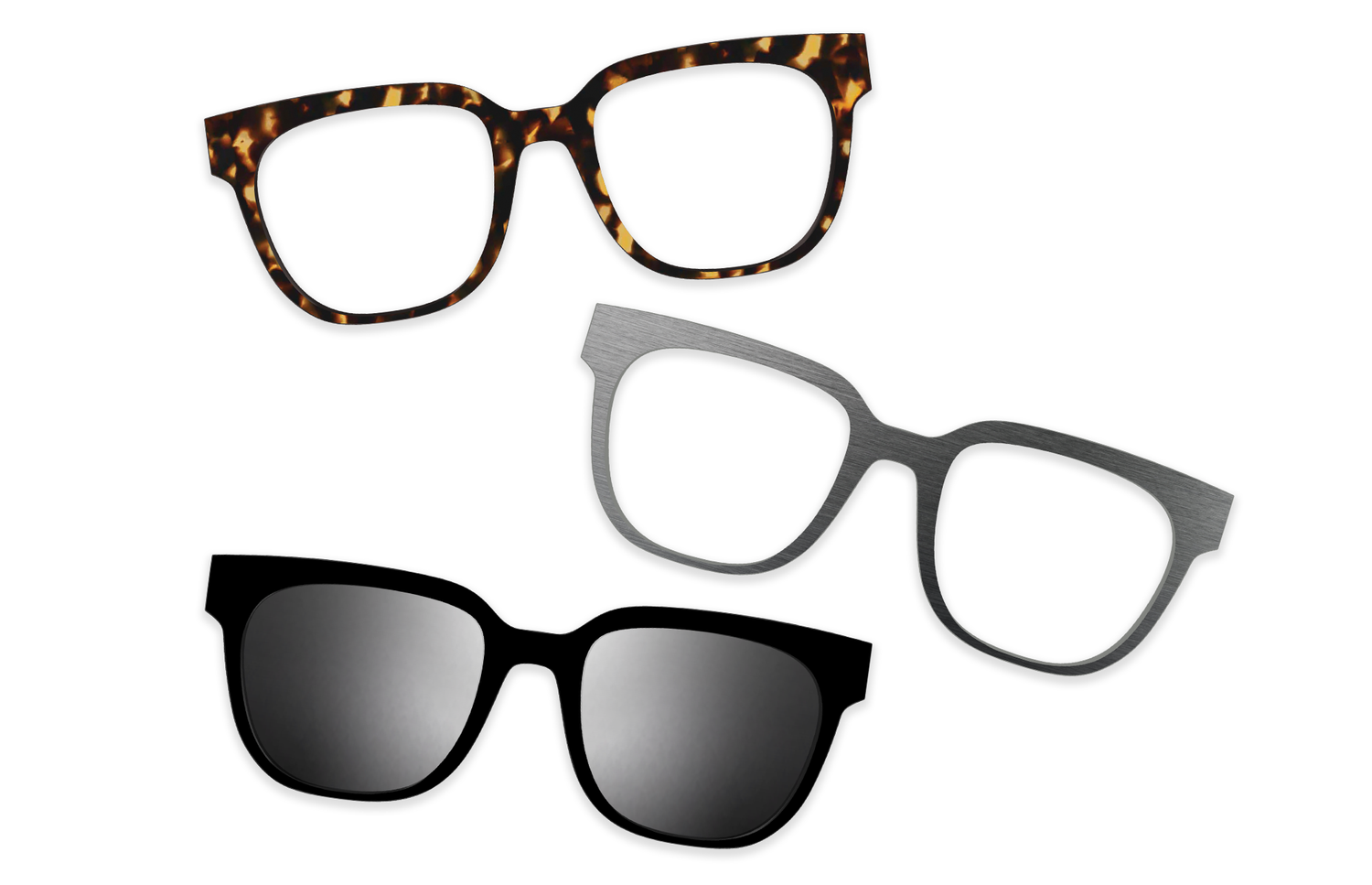 Crystal Clear with Gold Set - Product Image 1 - Pair Eyewear