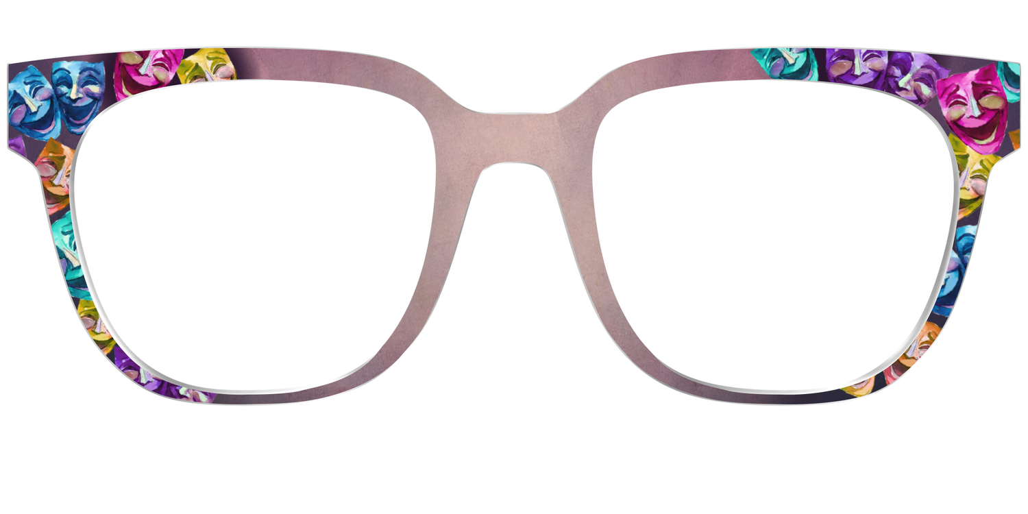 The Comedy Masks - Front Top Image - Pair Eyewear