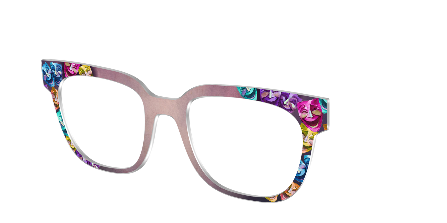 The Comedy Masks - Angle Top Image - Pair Eyewear