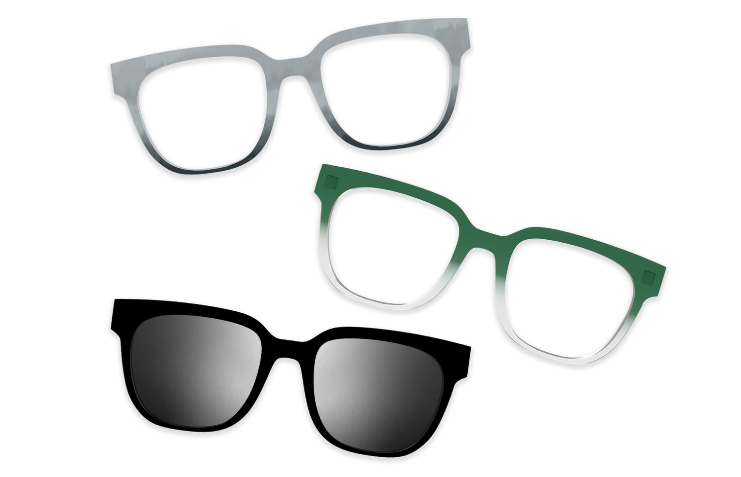 Crystal Clear Silver Metal - Set - Product Image 8 - Pair Eyewear