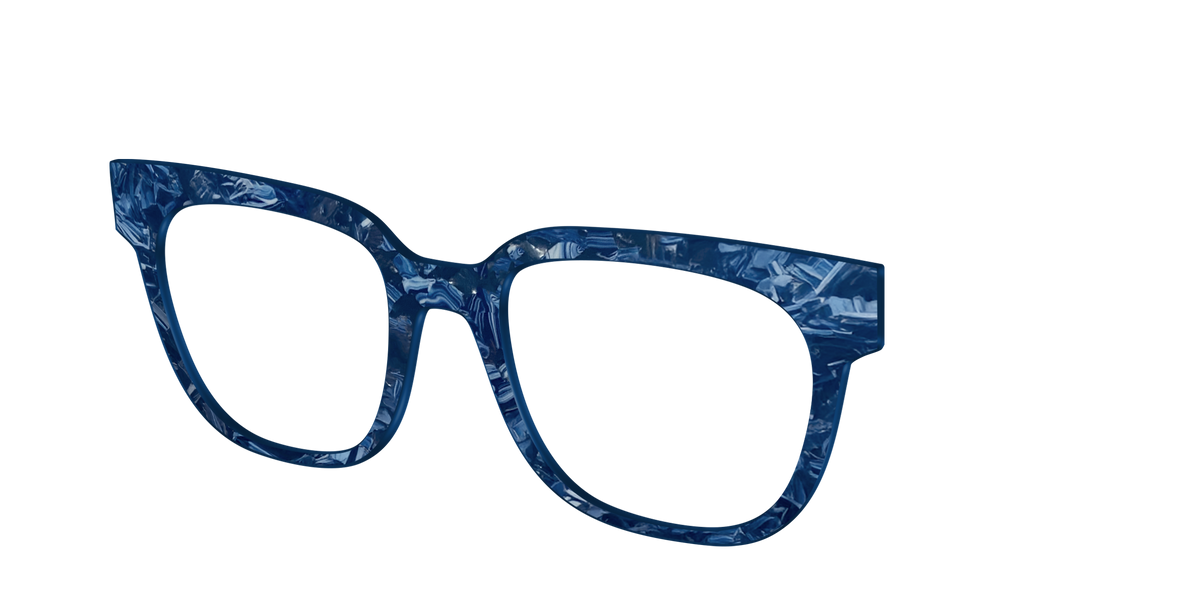 The Deep Slate Pearl Marble - Angle Top Image - Pair Eyewear