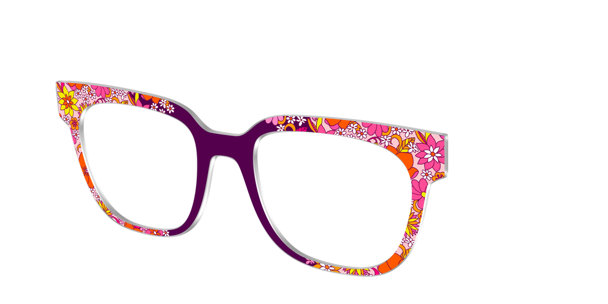 The Far Out Floral - Angle Top Image - Pair Eyewear