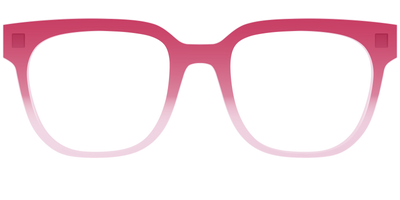 The Flamingo to Blush Gradient Crystal - Front Top Thumbnail - Pair Eyewear