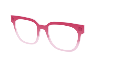 The Flamingo to Blush Gradient Crystal - Angle Top Thumbnail - Pair Eyewear