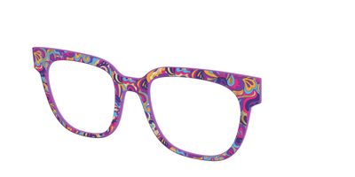The Flower Power Paisley with Gold Foil - Angle Top Thumbnail - Pair Eyewear
