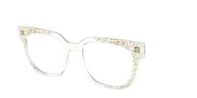 The Golden Flair Glitter Crystal with Gold Foil - Angle Top Thumbnail - Pair Eyewear