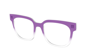 The Grape Gradient Crystal - Angle Top Thumbnail - Pair Eyewear