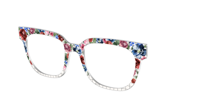 The Graph Paper Floral - Angle Top Thumbnail - Pair Eyewear