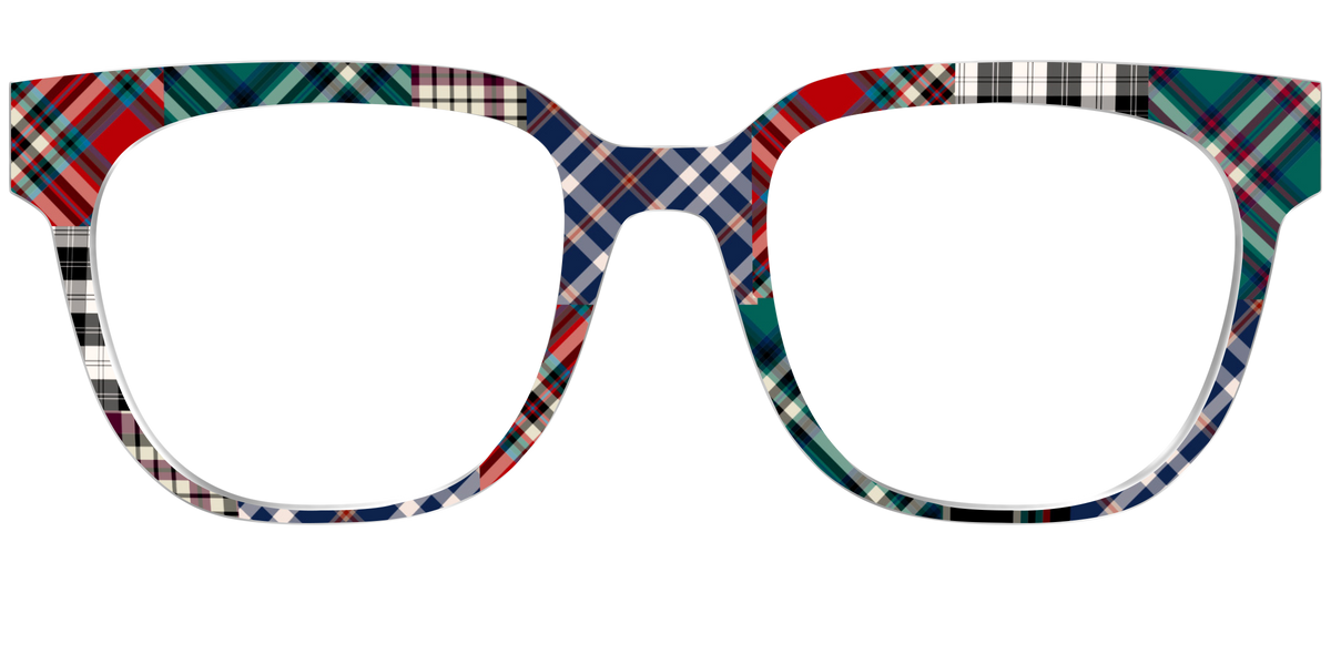 The Grunge Plaid Print Mix - Front Top Image - Pair Eyewear