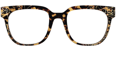 The Haunted Tortoise with Gold Foil Webs - Front Top Thumbnail - Pair Eyewear