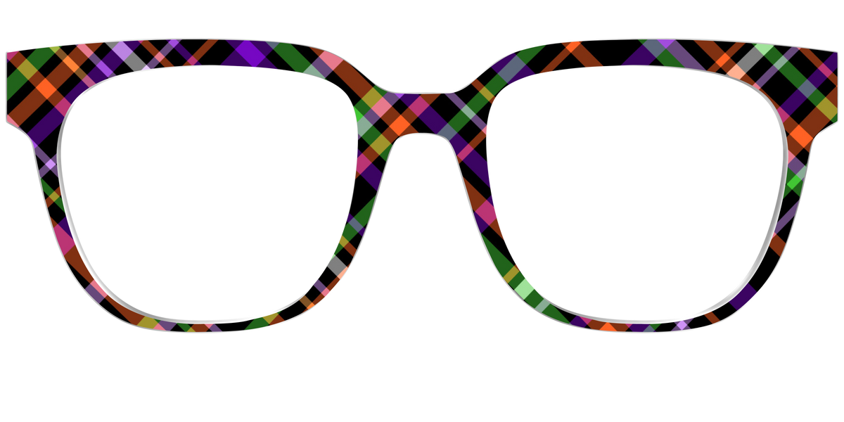 The Hexed Plaid - Front Top Image - Pair Eyewear