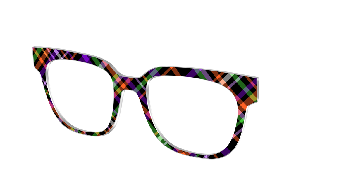 The Hexed Plaid - Angle Top Image - Pair Eyewear