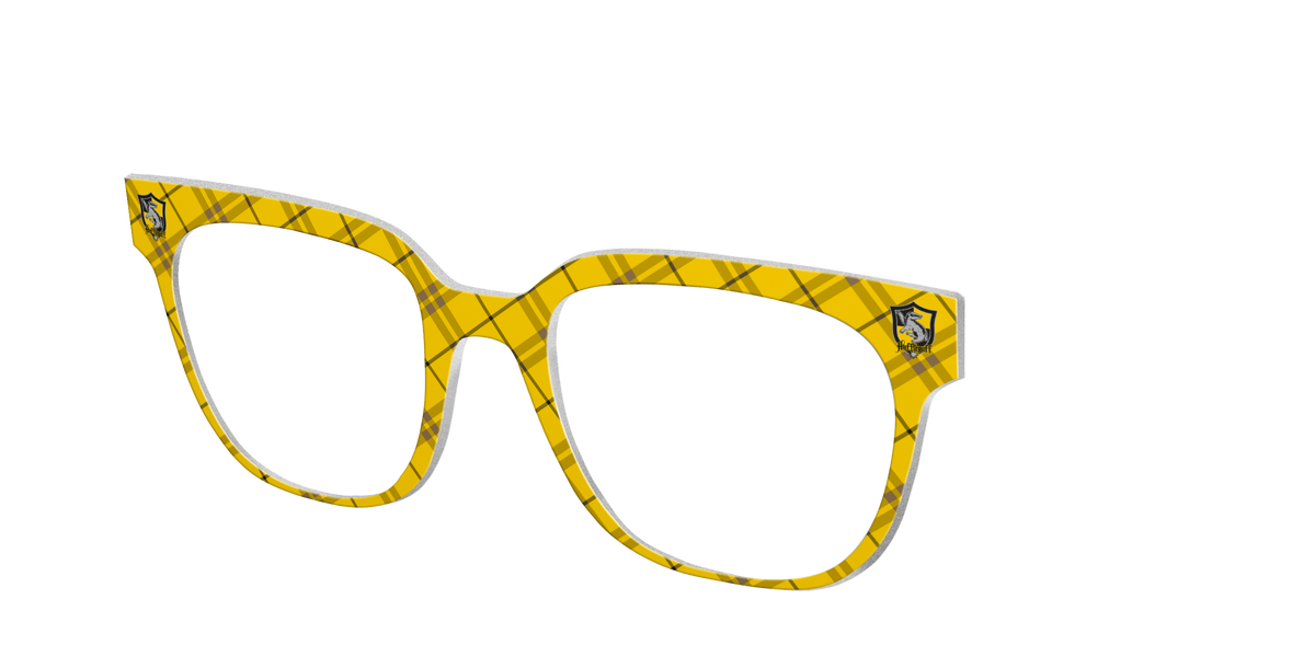 The Hufflepuff™ Plaid - Angle Top Image - Pair Eyewear