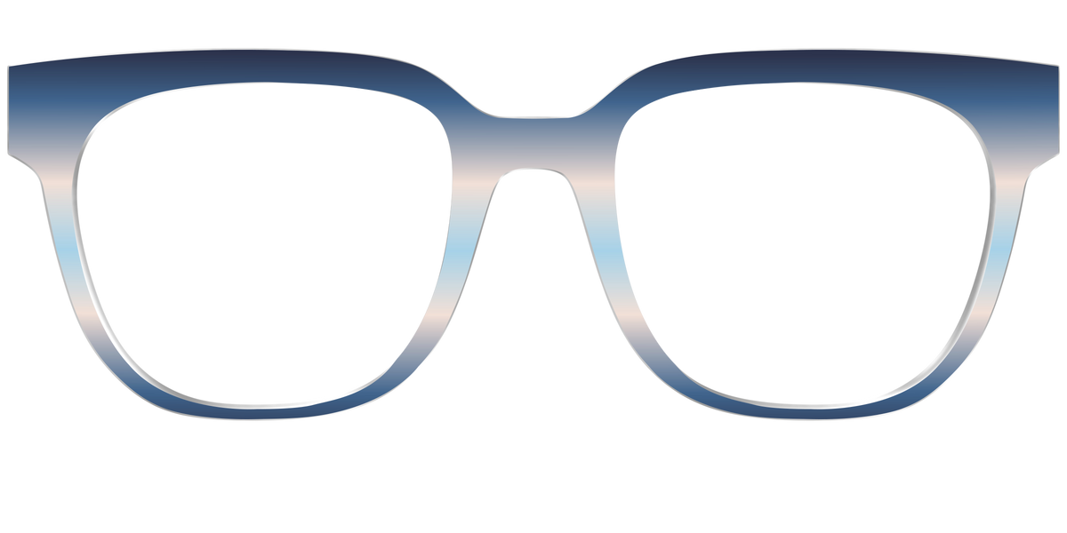 The Hydrangea Haze Gradient - Front Top Image - Pair Eyewear