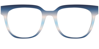 The Hydrangea Haze Gradient - Front Top Thumbnail - Pair Eyewear