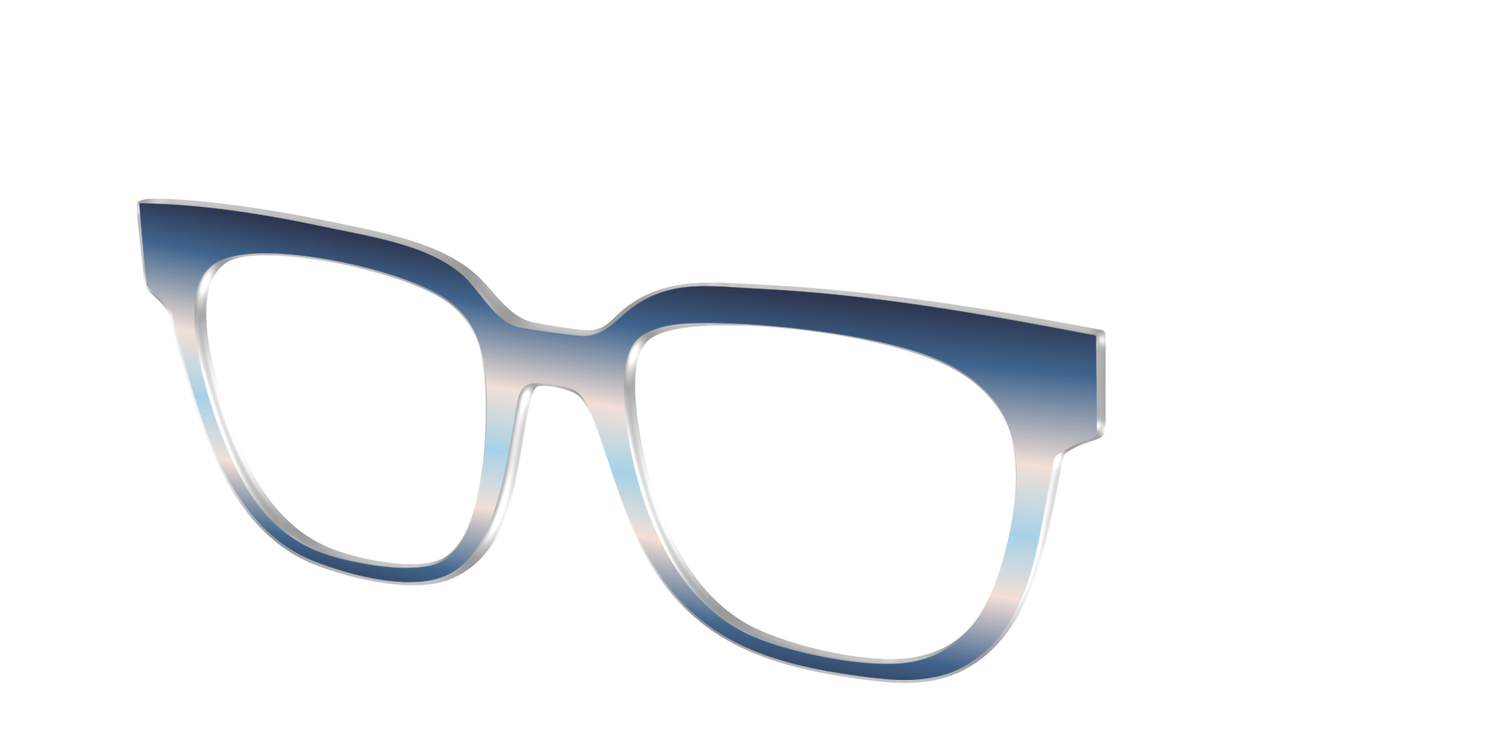 The Hydrangea Haze Gradient - Angle Top Image - Pair Eyewear