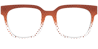 The Inferno Orange Gradient Crystal Polka Dots - Front Top Thumbnail - Pair Eyewear
