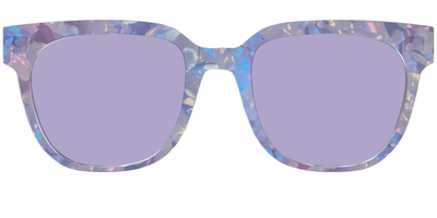 The Lavender Pearl Tort With Celestial Purple lens - Front Top Thumbnail - Pair Eyewear