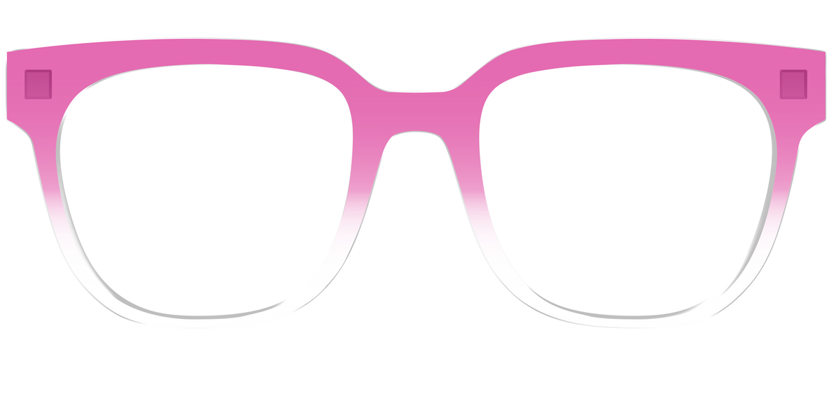 The Magenta Gradient Crystal - Front Top Image - Pair Eyewear
