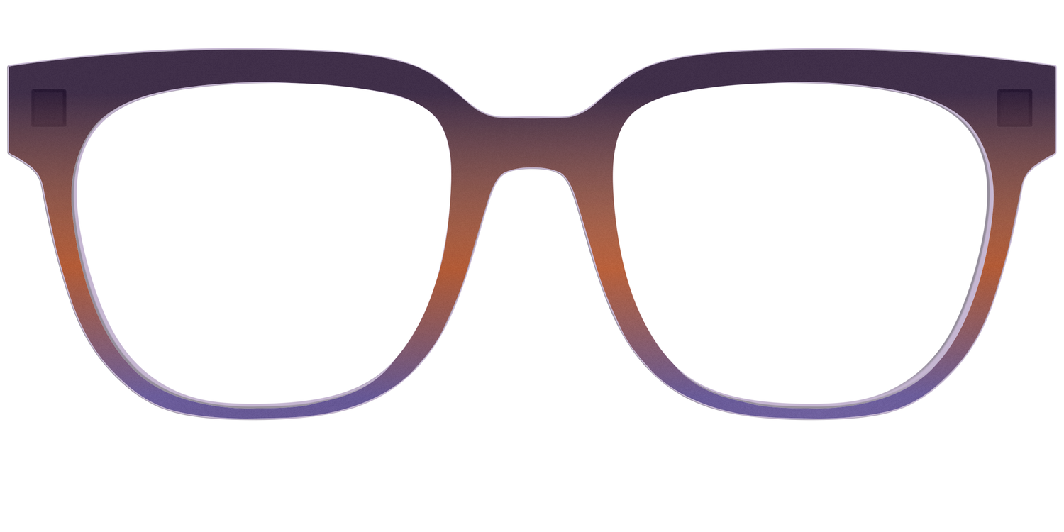 The Matte Midnight to Violet Gradient - Front Top Image - Pair Eyewear