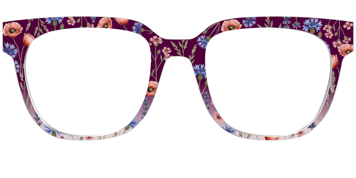 The Mulberry Floral Dip-Dye - Front Top Image - Pair Eyewear