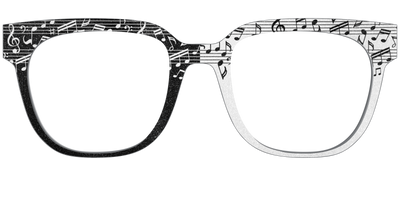The Musical Shimmer Split - Front Top Thumbnail - Pair Eyewear