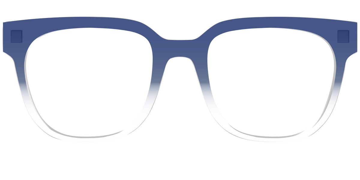 The Navy Gradient Crystal - Front Top Image - Pair Eyewear