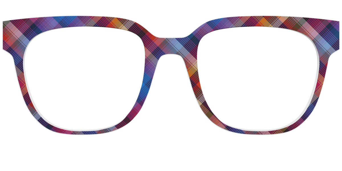 The Ombre Plaid - Front Top Image - Pair Eyewear