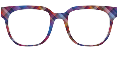 The Ombre Plaid - Front Top Thumbnail - Pair Eyewear