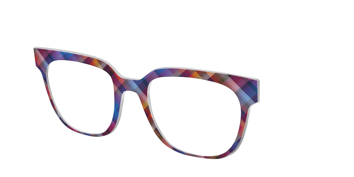 The Ombre Plaid - Angle Top Image - Pair Eyewear