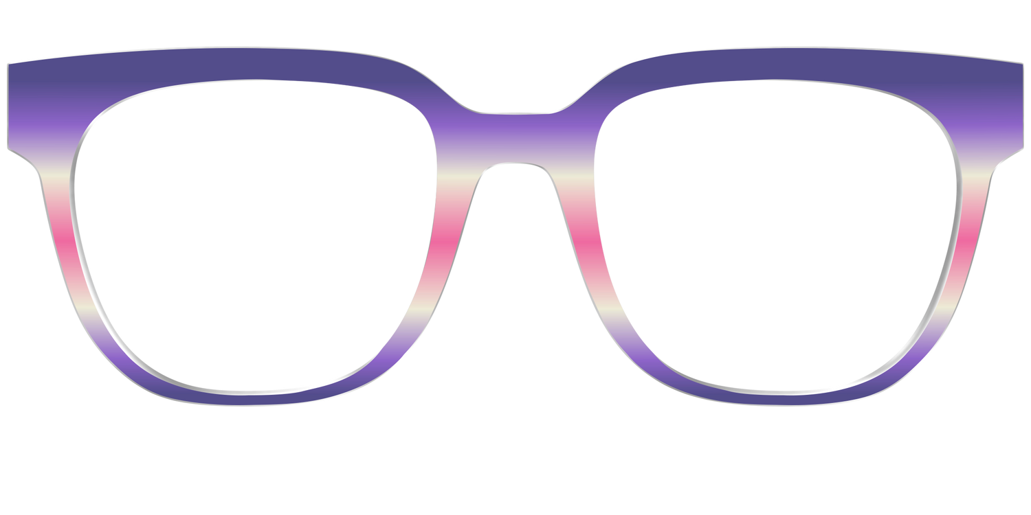 The Petunia Haze Gradient - Front Top Image - Pair Eyewear
