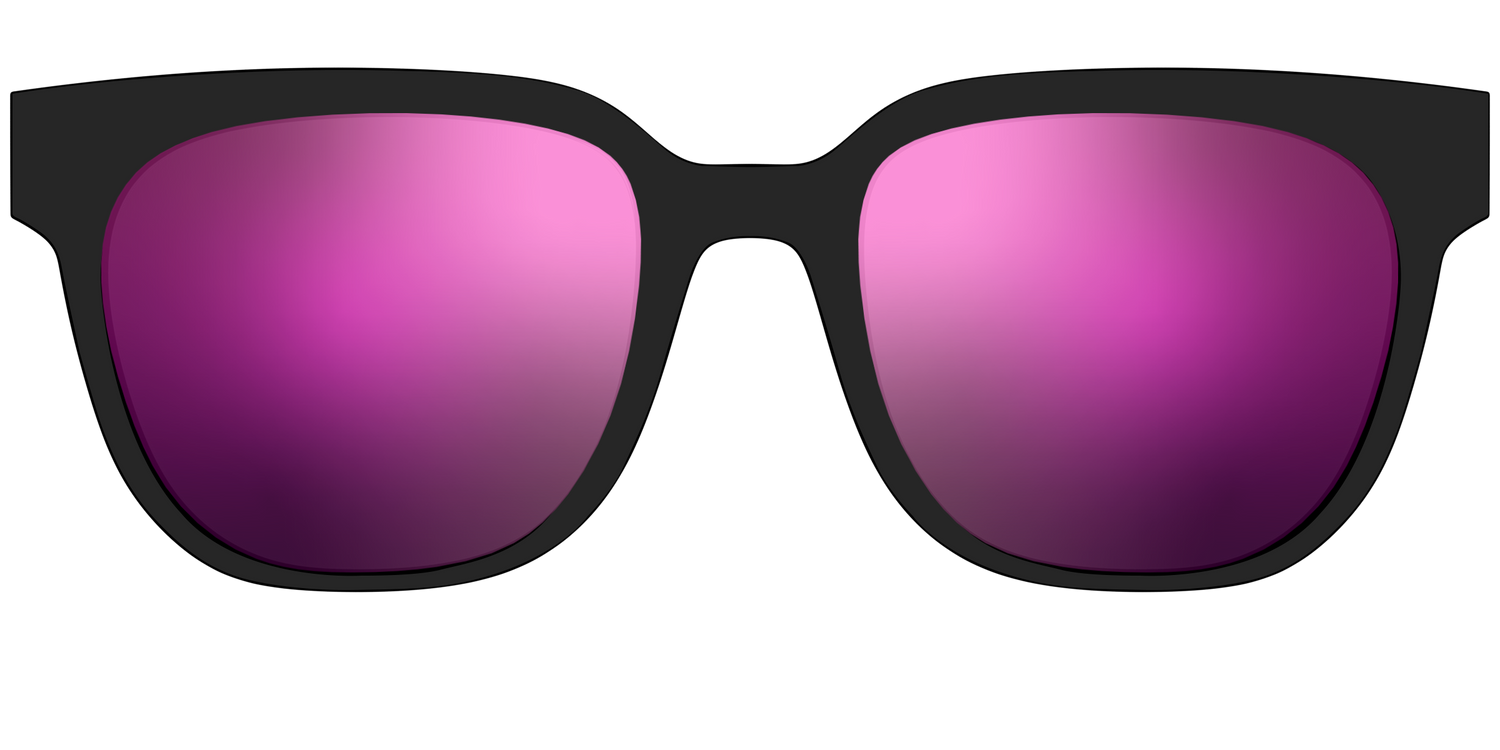 The Polarized Pink Reflective Sun Top - Front Top Image - Pair Eyewear